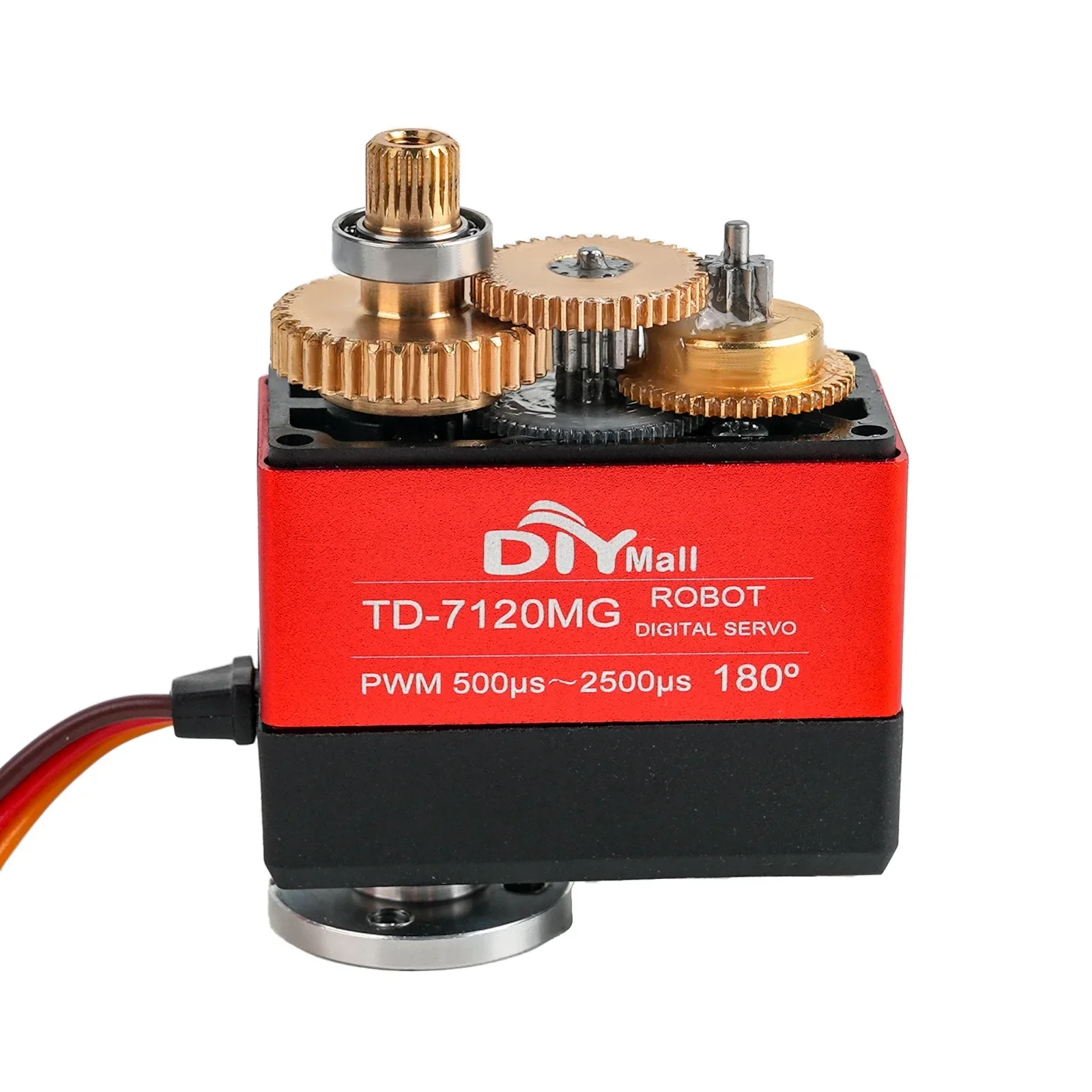 TD-7120MG 20KG double axe métal numérique Servo RC 180/270 Angle contrôlable en acier engrenage carbone brosse moteur Servos pour RC voiture Robot