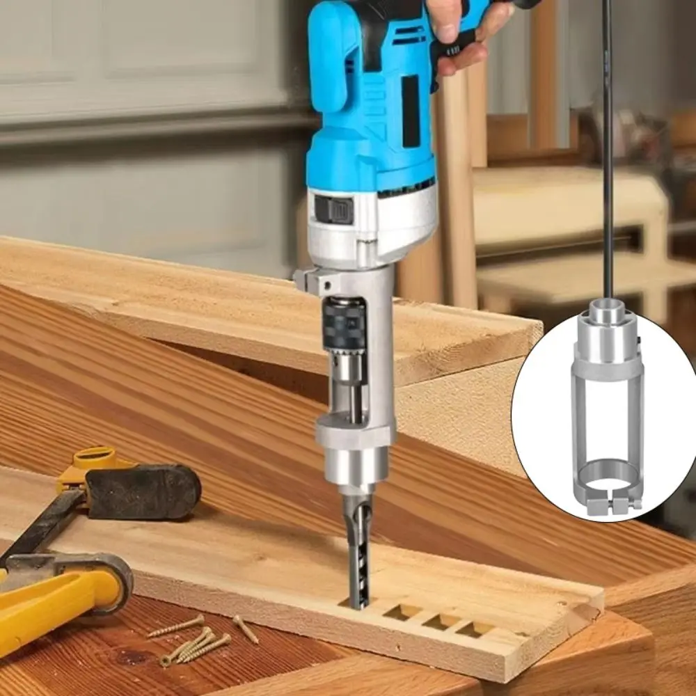 

Адаптер для сверла с квадратным отверстием Удобный крепежный станок для открывания отверстий Крепежный кронштейн для сверла Простая установка Прочный