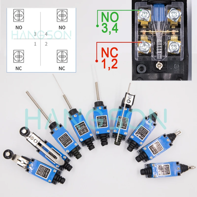 Waterproof CNC Limit Switch ME 8108 250V 5A Momentary Rotary Roller Lever Sealed Industrial Machine 8111 8166 9101 Travel Switch