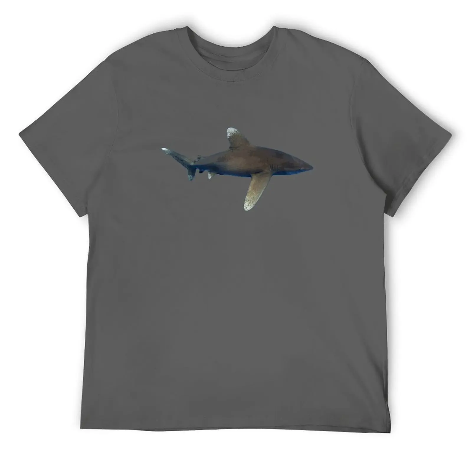 

Oceanic Whitetip Shark Color Print T-Shirt custom shirt luxury designer funny costumes shirts graphic tee men