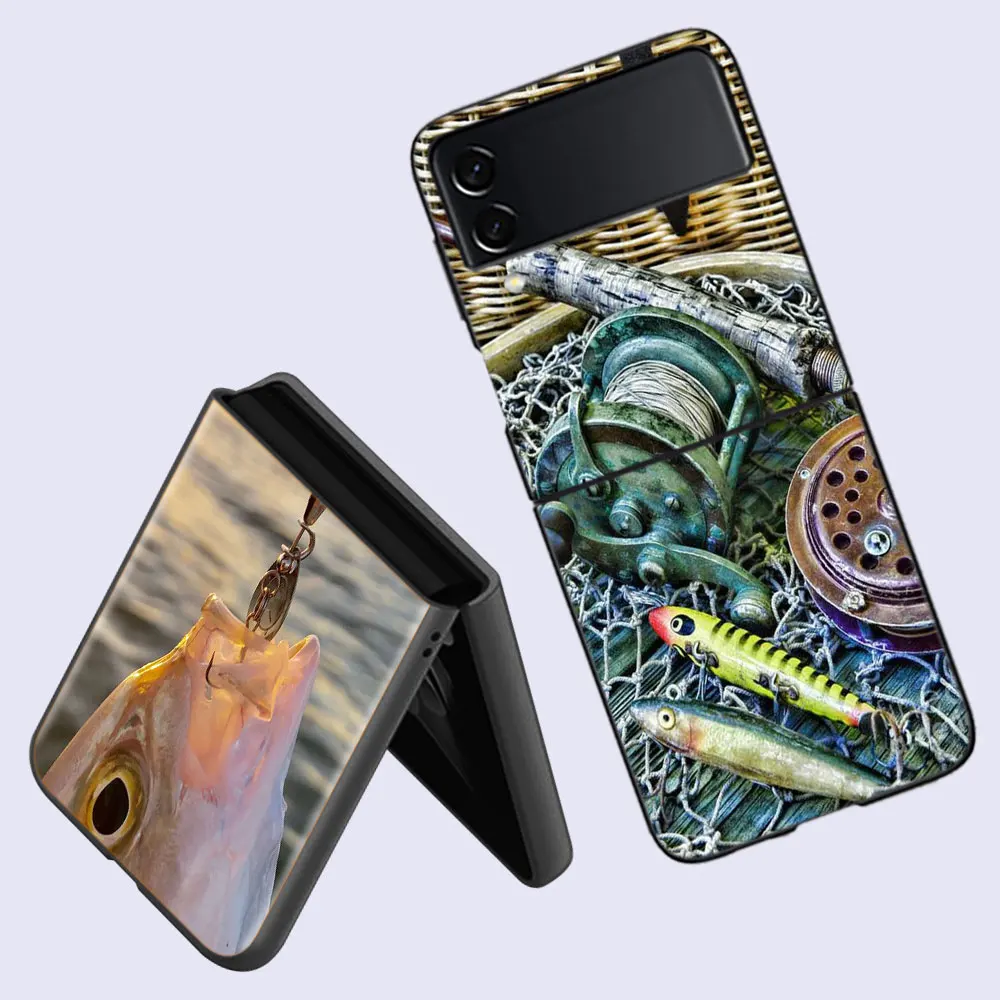 Fishing Professional Bait Joint bait Phone Case For Fundas Samsung Galaxy Z Flip 6 3 5G Back Hard Capa for Z Flip 5 4 5G Co