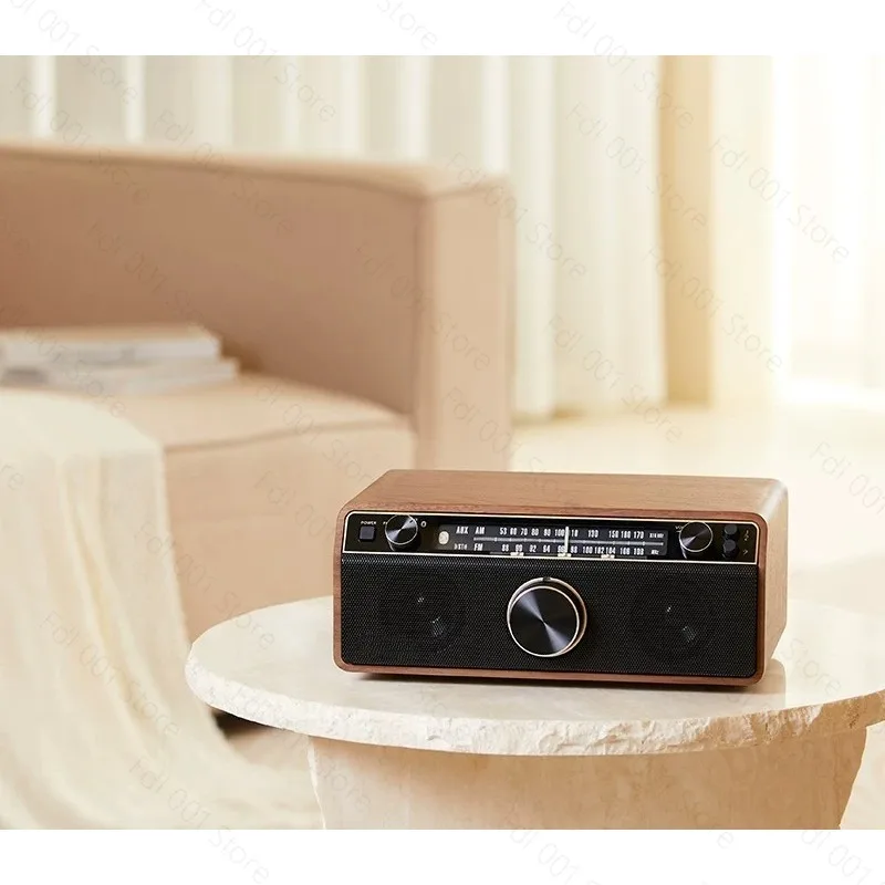 WR-12BT Subwoofer Audio Stereo Retro Bluetooth Speaker Semiconductor Radio, Function: FM/AM/AUX/BT