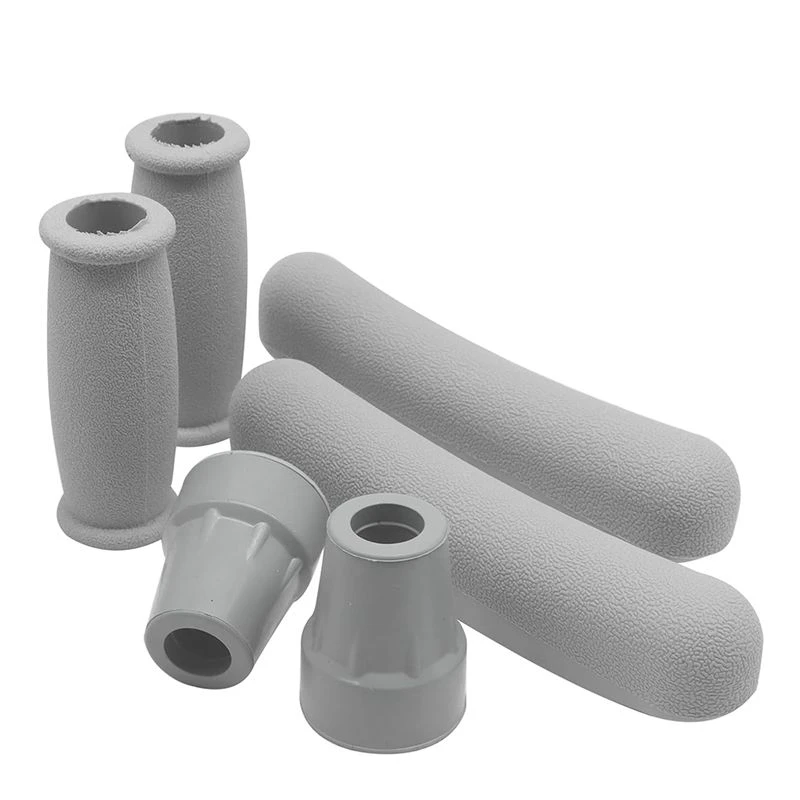 Beauty Full Set Crutch Pads And Grips Replacement Kit, Includes 6 Essential Pieces With Non-Slip Tips