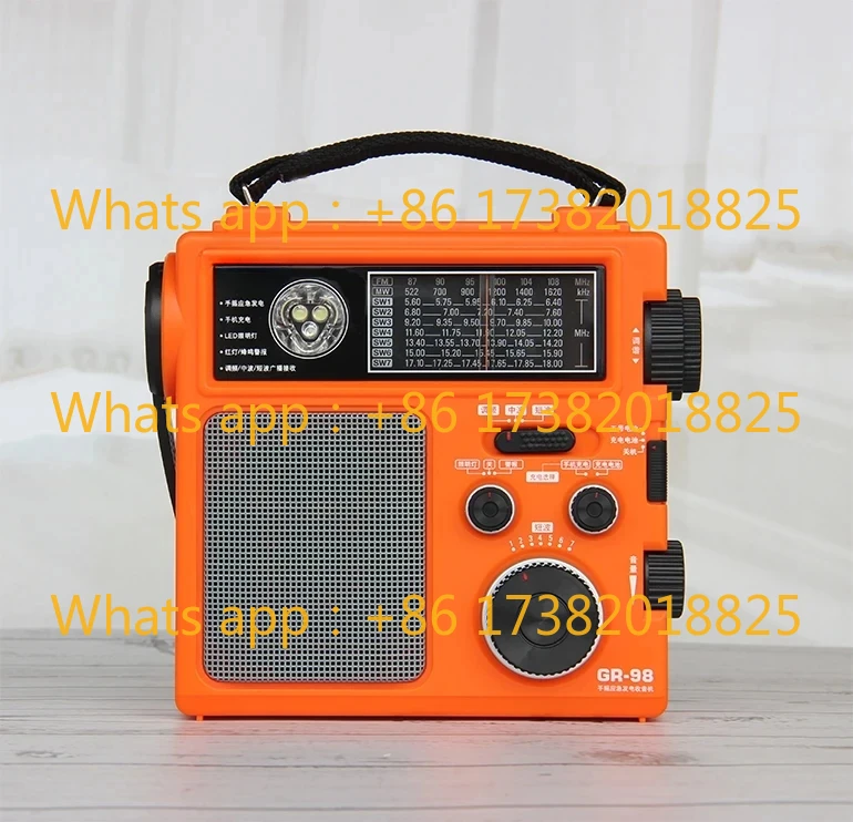 GR-98 Radio DSP FM Medium Wave Shortwave Pointer Hand Crank Power Generation Home Emergency Radio Tecsun GR98