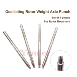 4pcs Oscillating Rotor Weight Axle Punch For Rolex Calibres 1570 2135 2235 3035 3135 Watch Movement Repair Tool for Watchmakers