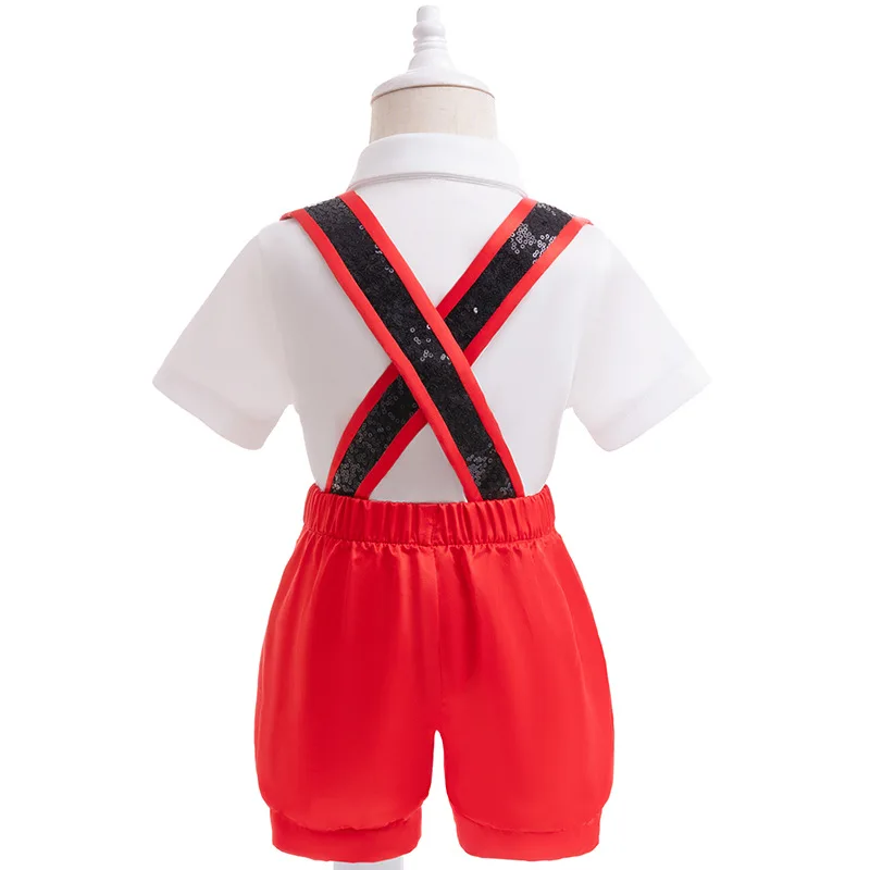 زي ميكي ماوس التنكري لعيد الأطفال ، بدلات فأر بأكمام قصيرة ، أداء مسرحي ، ملابس حفلات كرنفال ، هدايا عيد ميلاد للأولاد