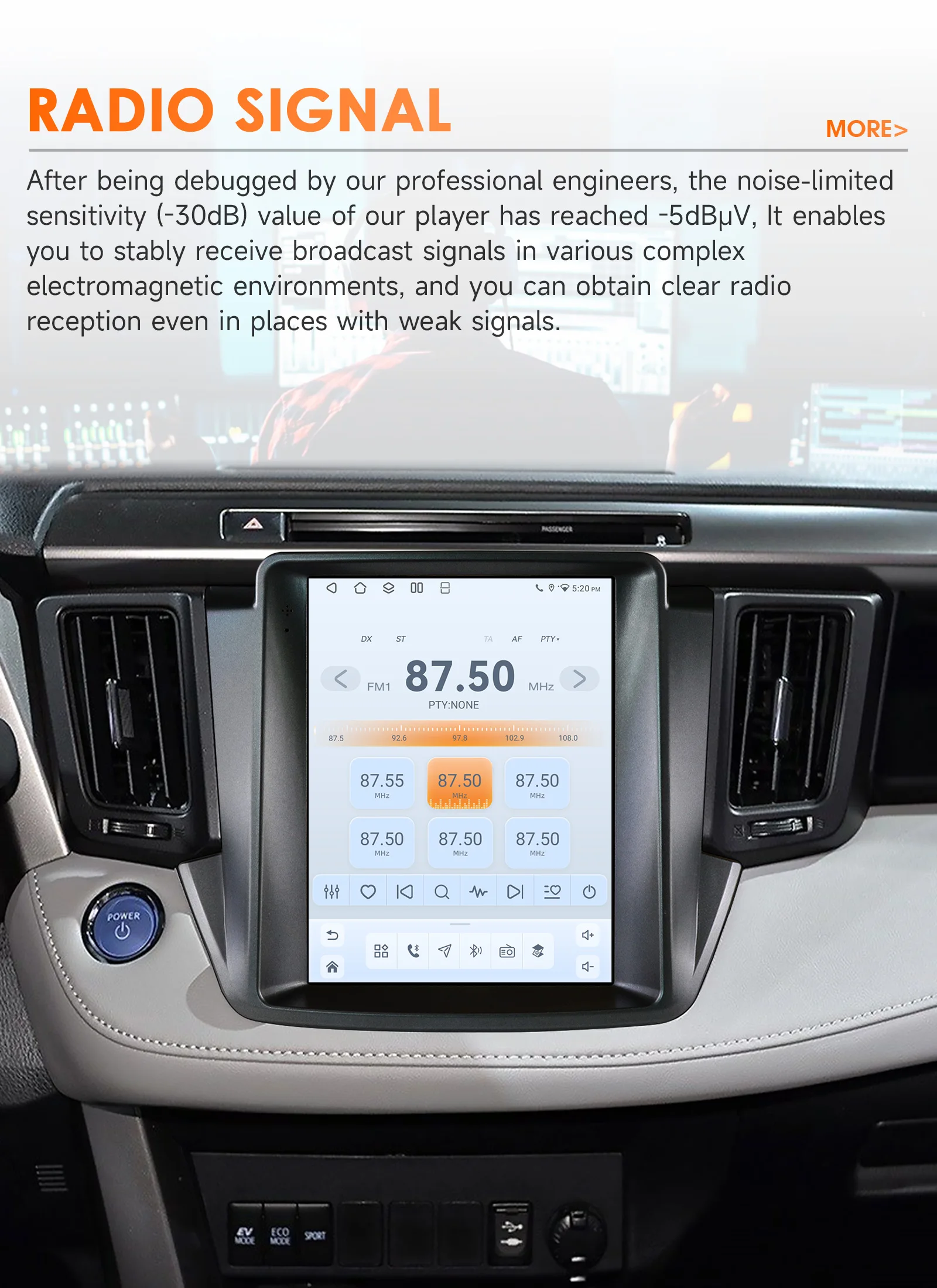 Hizpo 9,7'' Autoradio für Toyota RAV4 2013-2018 Player CarPlay Android Auto GPS Bluetooth 4G Multimedia WIFI FM 360CAM Autoradio – Detail 19