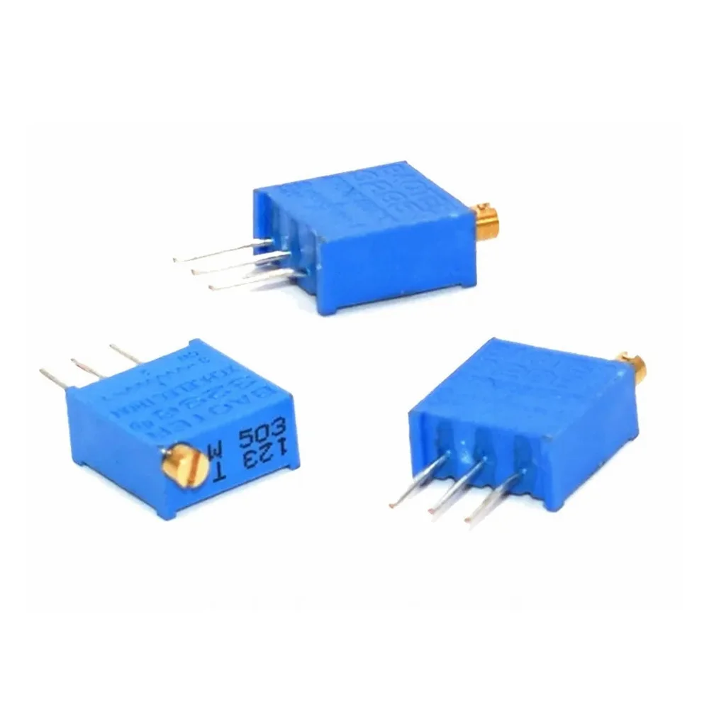 

3296W Potentiometer Precision Variable Resistor 50R 100R 200R 500R 1K 2K 5K 10K 20K 50K 100K 200K 500K 1M 2M Potentiometer 5PCS