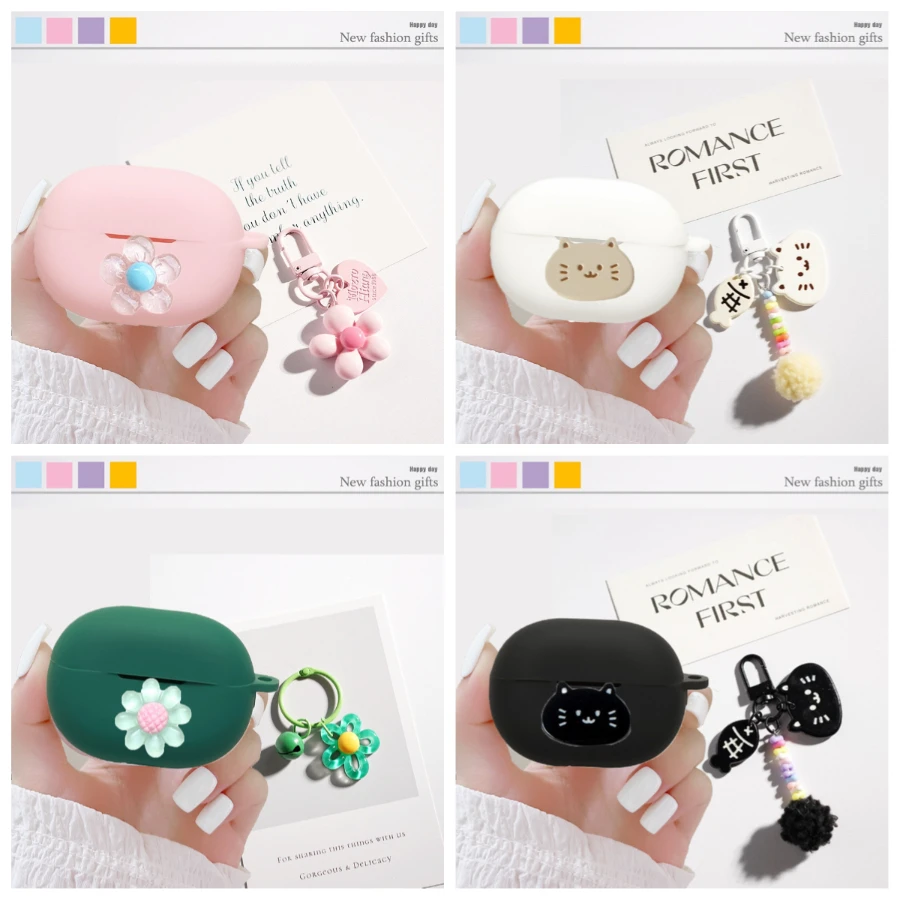 Casing bergambar kartun/bunga  - Earphones ulasan dan harga