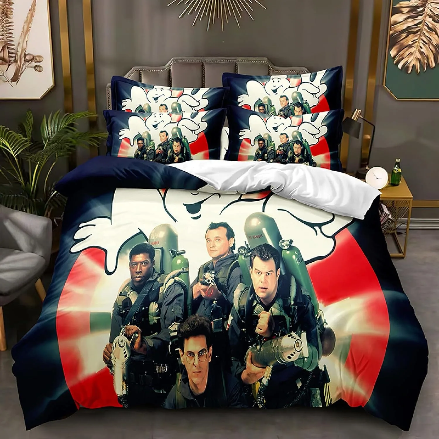 Ghostbusters Duvet Cover 3D Print,Ghostbusters Bedding Set for adult children,Quilt Covers Single Twin Full Queen King Size