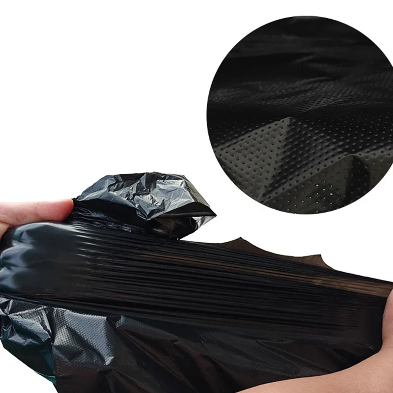 50/100/200PCS Black Disposable Garbage Bag Durable Handheld Vest Garbage Bag Kitchen Bedroom Toilet Household Storage Tool