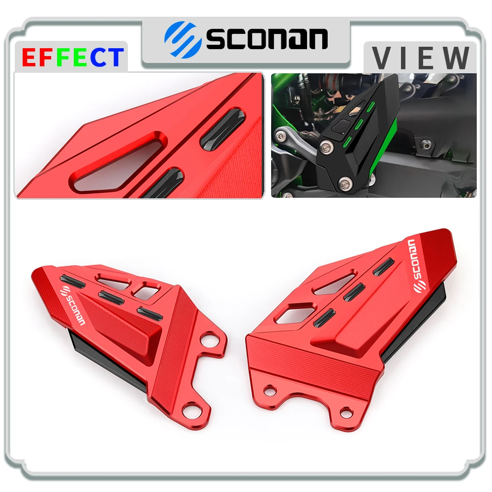 

For KAWASAKI ZX10R ZX10RR ZX-10R ZX10-R R 2021-2024 2025 Motorcycle Footrest guard Decorative Plate Pedal Protector Accessories