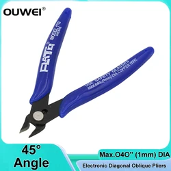 170 Electronic Diagonal Oblique Pliers Plastic Nozzle Side Cutting Nippers Wire Cutter Outlet Scissors Models Grinding Tools