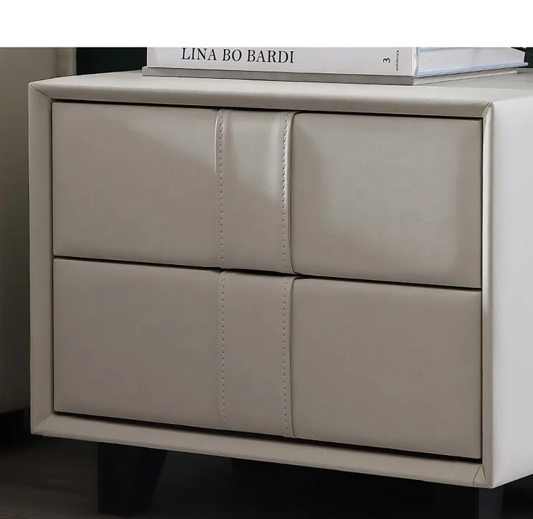 طاولة بجانب السرير لغرفة النوم باللون الرمادي، طاولة بجانب السرير فاخرة