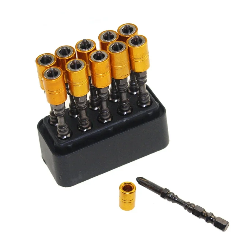 10pc 65mm Magnetic Screwdriver Bit Plasterboard Drywall Screwdriver Bits Ph2 Phillips Screw Driver Bit  Hex Shank Depth Stop