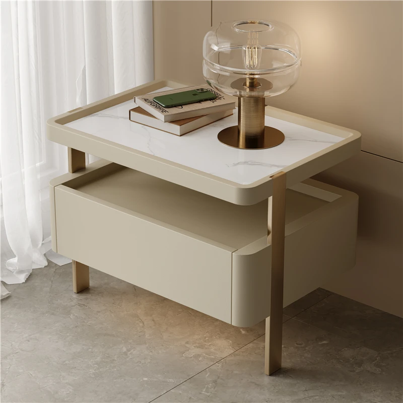

Aesthetic Unique Nightstands Italian Style Modern Luxury Bedside Table Trendy Premium Mesitas De Noche Bedroom Furniture