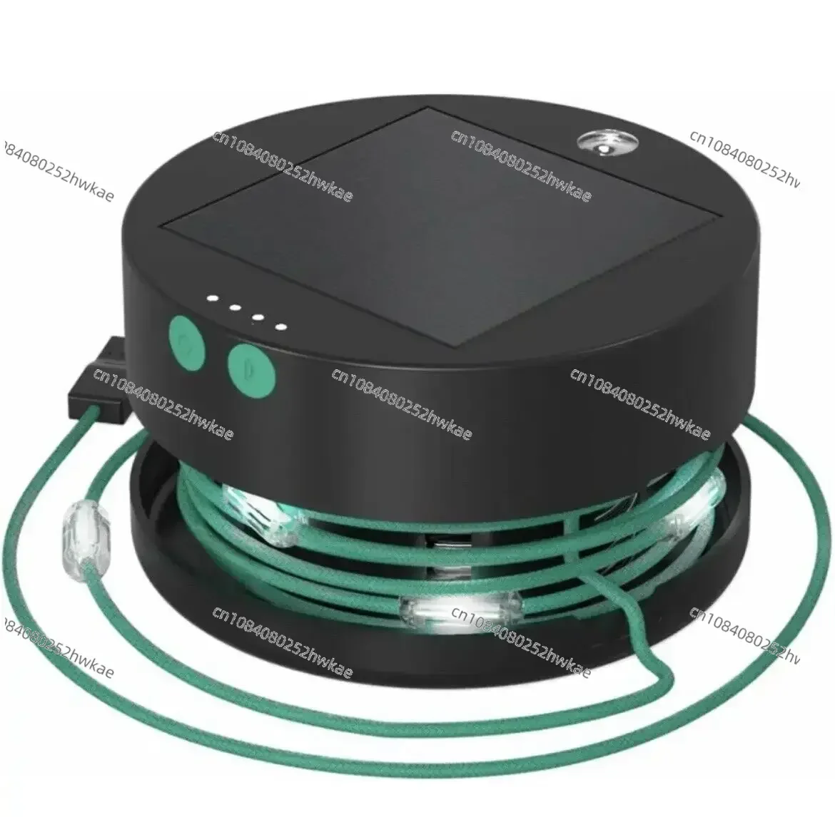 18ft Solar Camping String Lights 20LEDs Rechargeable Light Waterproof with Multiple Light Modes Power Bank Function for Decor