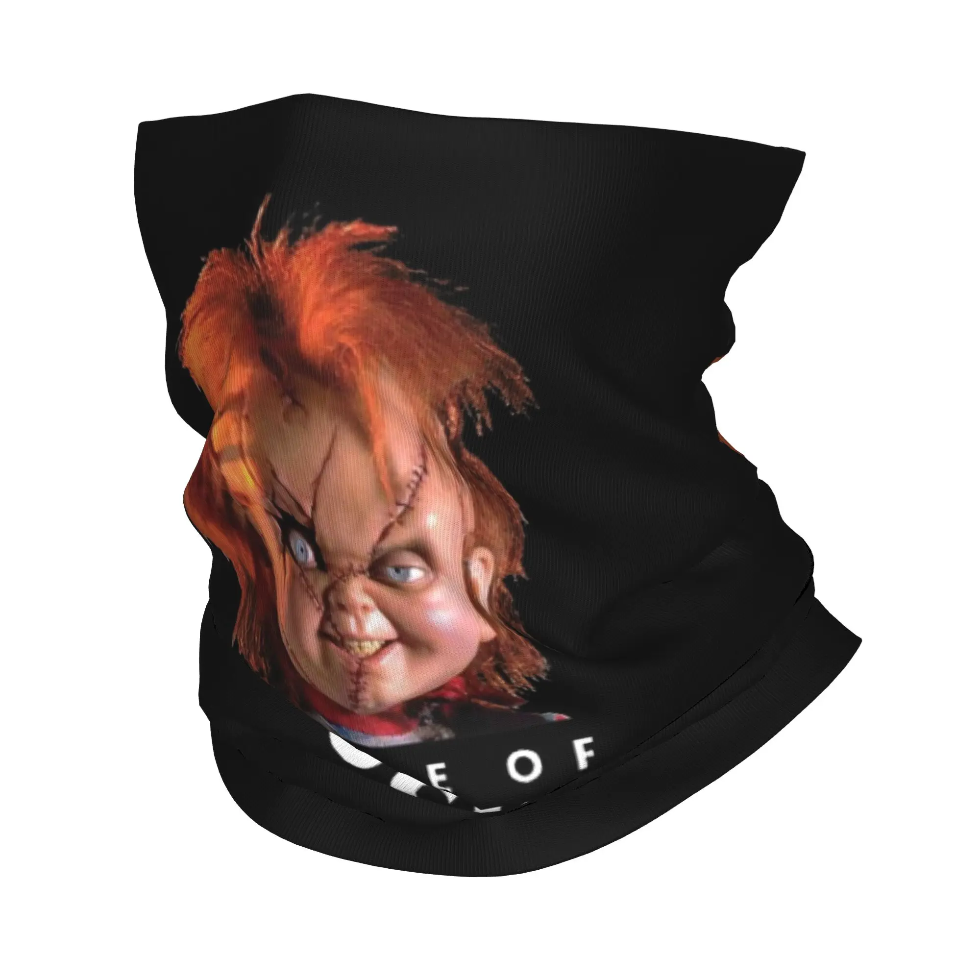Custom Bride Of Chucky Winter Headband Neck Warmer Women Men Ski Hunting Tube Scarf Horror Movie Face Bandana Gaiter