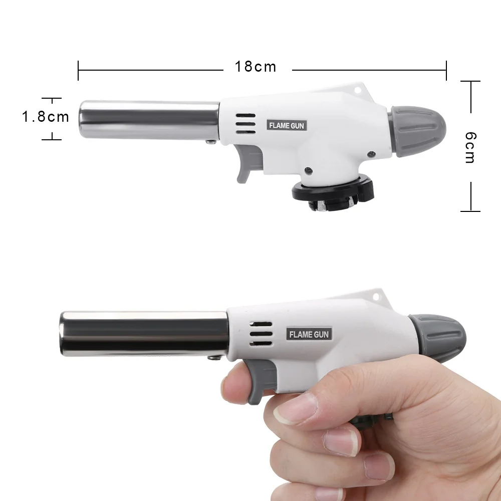 Imagem -03 - Queimador de Gás de Solda Tocha de Gás de Chama Pistola de Chama Blowtorch Cozinhar Solda Butano Autoignition Gás-queimador Isqueiro Aquecimento