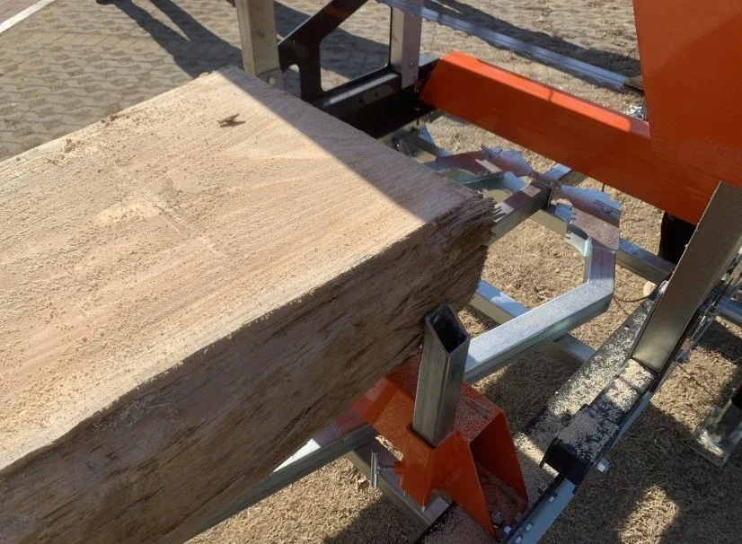 Approved gasoline engine band / portable sawmill / Horizontal Band with sawmill loading ramp