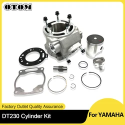 Motorcycle 2 Stroke Cylinder Kit 66.8mm Cylinder Block Piston Gasket Piston Ring For YAMAHA DT230 Loncin MT250 TSE250R KEWS K16