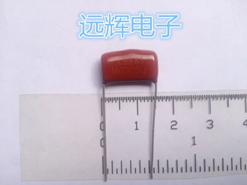 20pcs CBB 221 1600V 221J 1.6KV 220PF  0.00022uF P15 CBB81 Capacitance