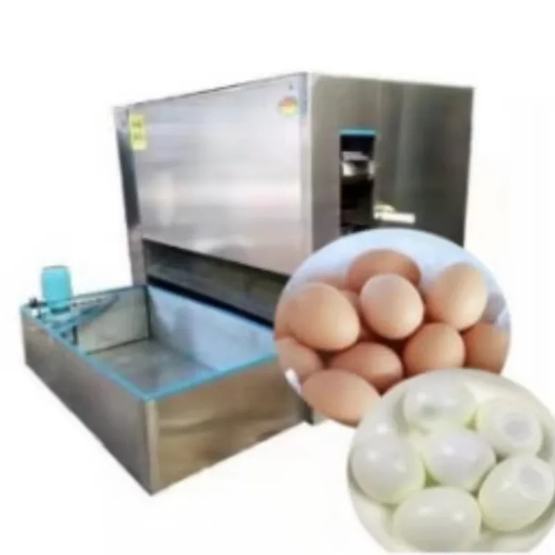 Commercial Chicken Egg Peeler and Sheller Boiled Egg Peeling Sheller Cooked Duck Hen Chicken Egg Skin Remover