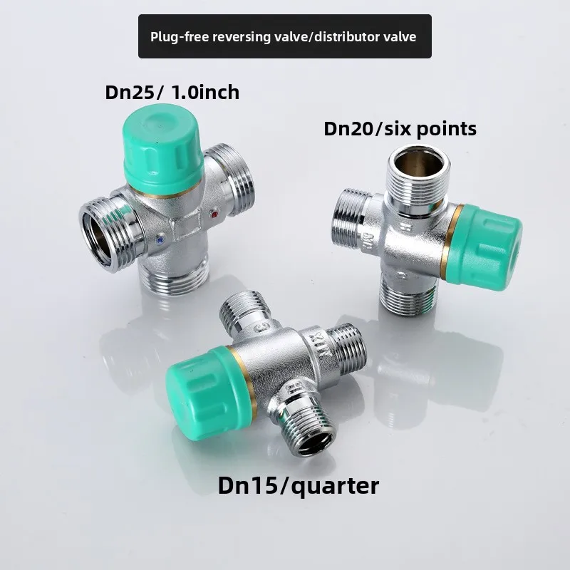 Constant Temperature and Directional Valve Solar Automatic Switching Valve 4 6mm Gas Water Heater Three-Way Pipe Splitting Valve