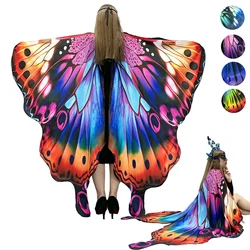 butterfly wings adult Women Butterfly Wings Shawl Halloween Costumes Adult Butterfly Wings with Headband and Mask for Women