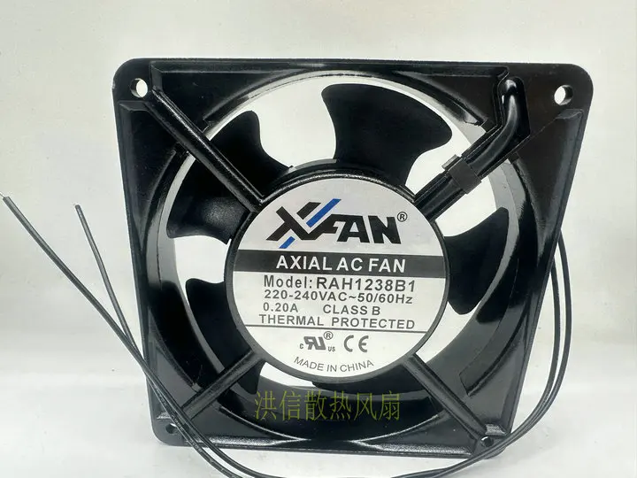 

XFAN RAH12138B1 AC 220-240V 0.20A 120x120x38mm 2-Wire Server Cooling Fan