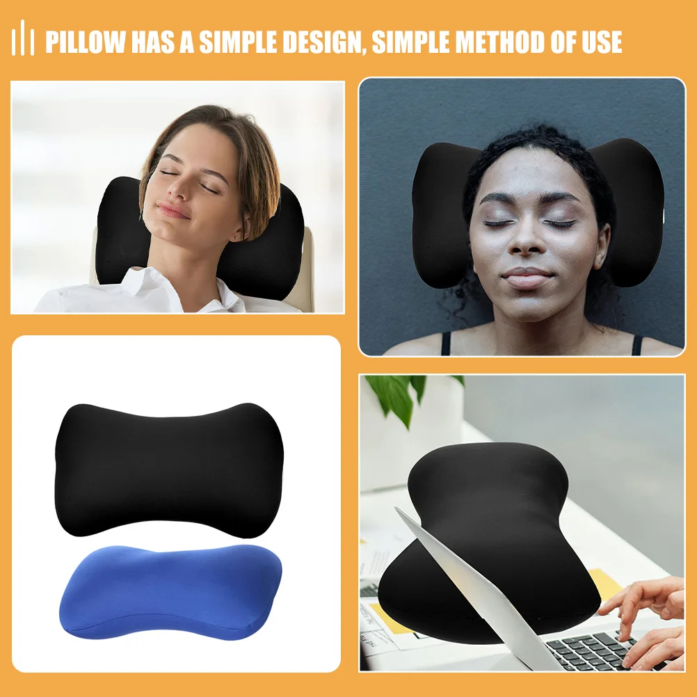 قطعتان من وسادة الرقبة المحمولة المريحة للاستخدام في السيارة والمكتب، وسادة مريحة مملوءة بالرغوة لراحة دعم عنق الرحم