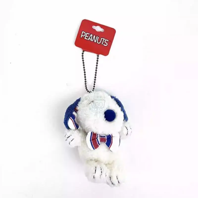 

Snoopy Plush Pendant Kawaii Japan Homebought Olaf Red Blue Striped Grid Plush Doll Student Backpack Pendant Children Gift