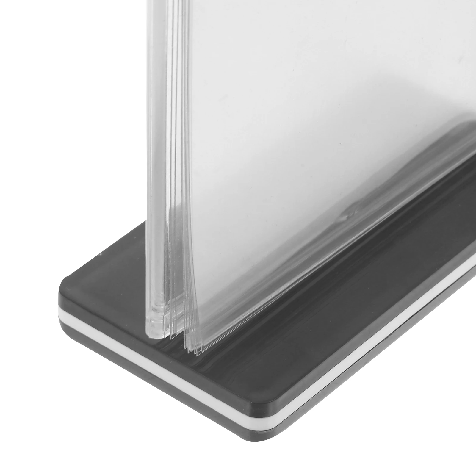 Menu Display Stand Clear Desktop Holder Sturdy Acrylic Sign Holder for Tabletop Use Restaurants Cafes Parties Banquets Menu