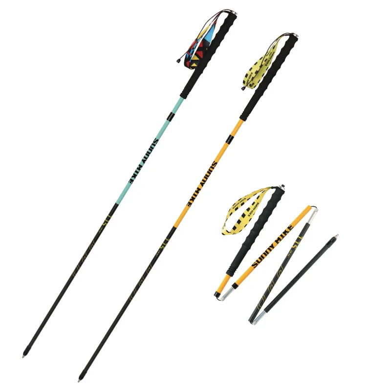 Carbon Fiber Hiking Cane Cross Country Running Cane Outdoor Hiking Professional Climbing Equipment Ultra Light Carbon