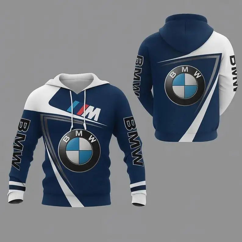

2025 Motorcycle Hoodie Riding Unisex Sport Hoodies With BMW Logo 3D Printed Comfortable Long Sleeves Warm Drawstring Hoodies