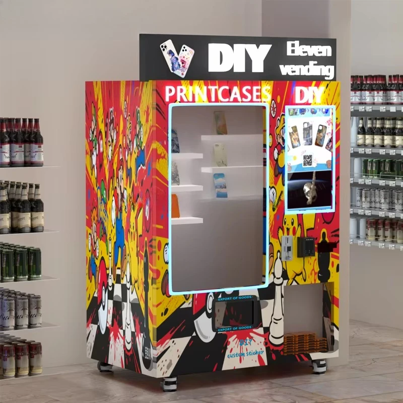 2025 New Condition Intelligent DIY High-definition UV Color Phone Case Printing Automatic Retail Vending Machine Customized