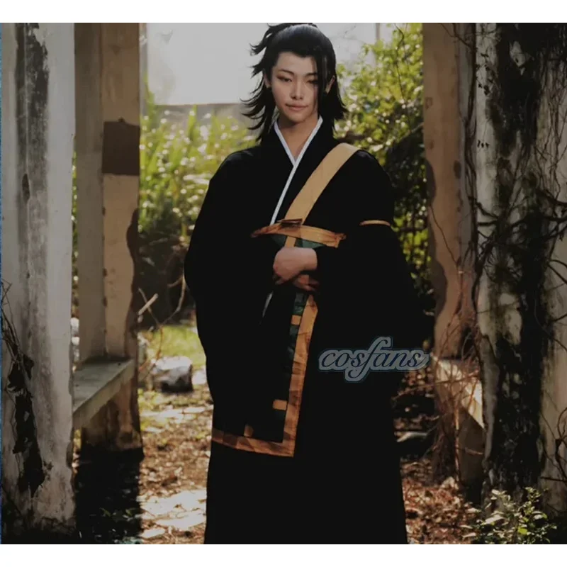 CyCosplay Anime Geto Suguru disfraces conjuntos hombres mujeres trajes Japón Kimono Halloween azul negro ropa