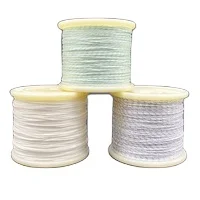 UHMWPE Braided Thread for Non Absorbable Suture Thread in White with Blue Stripes