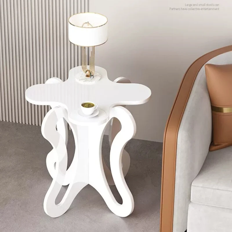 Cute Weird End Table Small Diameter Minimalist Side Petite Table Wood Colorful Stolik Boczny Pomocniczy Funky Furniture