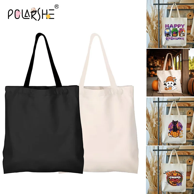 Polarshe Canvas Tote Bags Women Shopping Bag Bridesmaid Gift Trip Shoulder Bag High-Capacity Shopper Bag Handbags