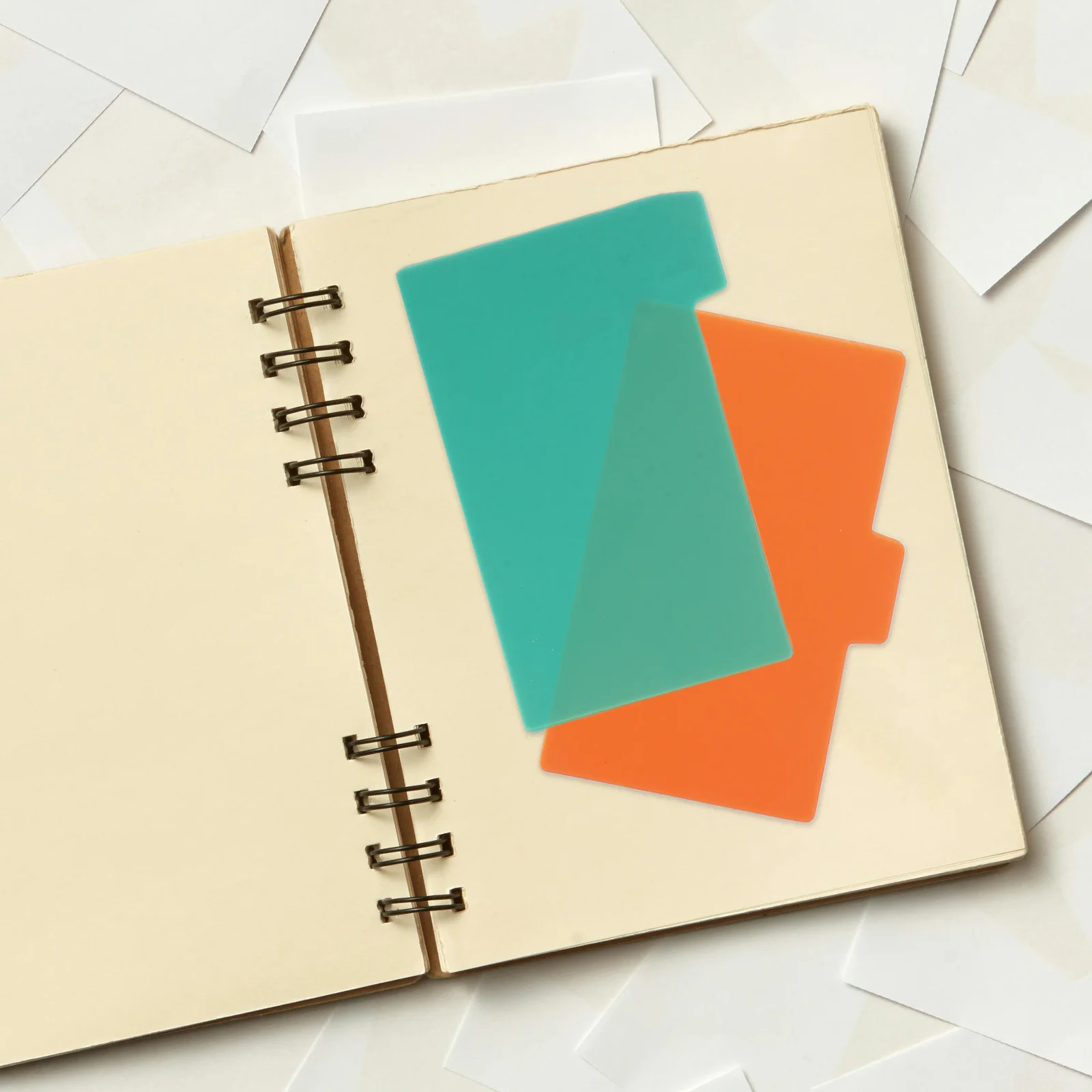 مجموعة واحدة من فواصل الفهرس الملونة، هيكل قوي، ملصقات حروف أرقام سهلة الفئة للاستخدام المكتبي