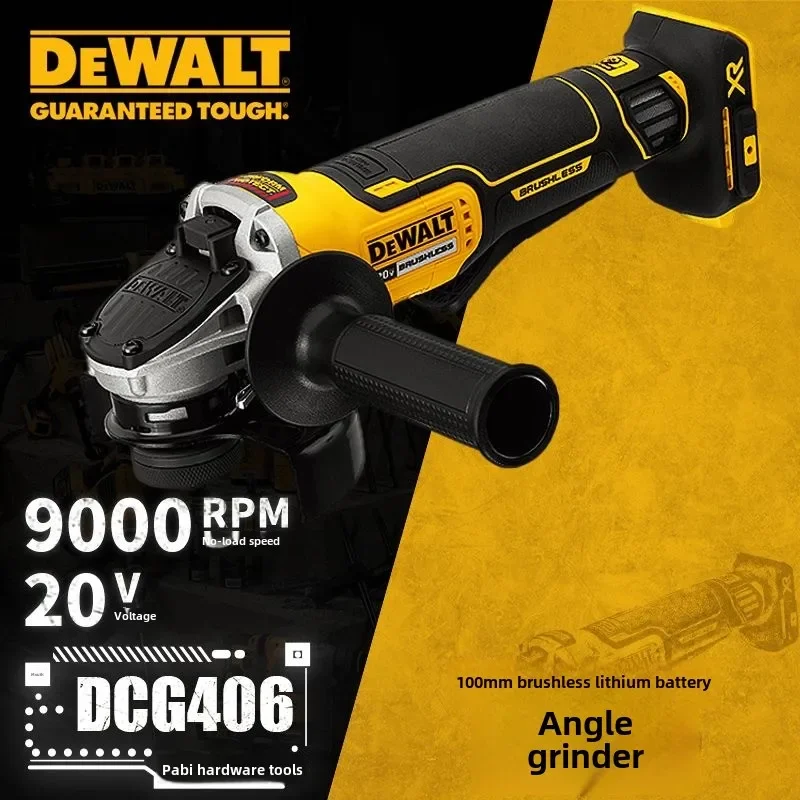 Dewalt DCG406 125mm Cordless Brushless Angle Grinder 9000RPM Cutting Machine Polishing Machine For 20V Lithium Batteries