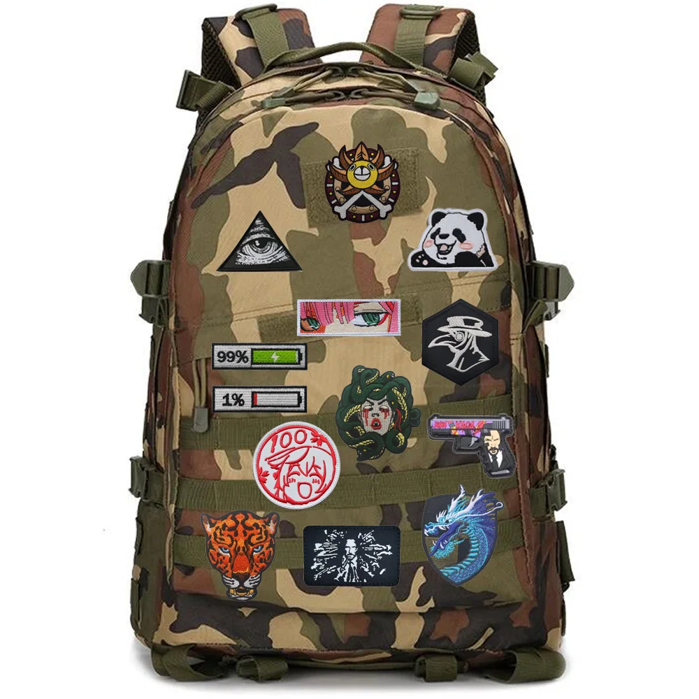 Neue Anime 3d Stickerei Mädchen vorne Armband Top Kätzchen Flügel Abzeichen kostenlos Rucksack Klett ring Patch benutzer definierte Patch