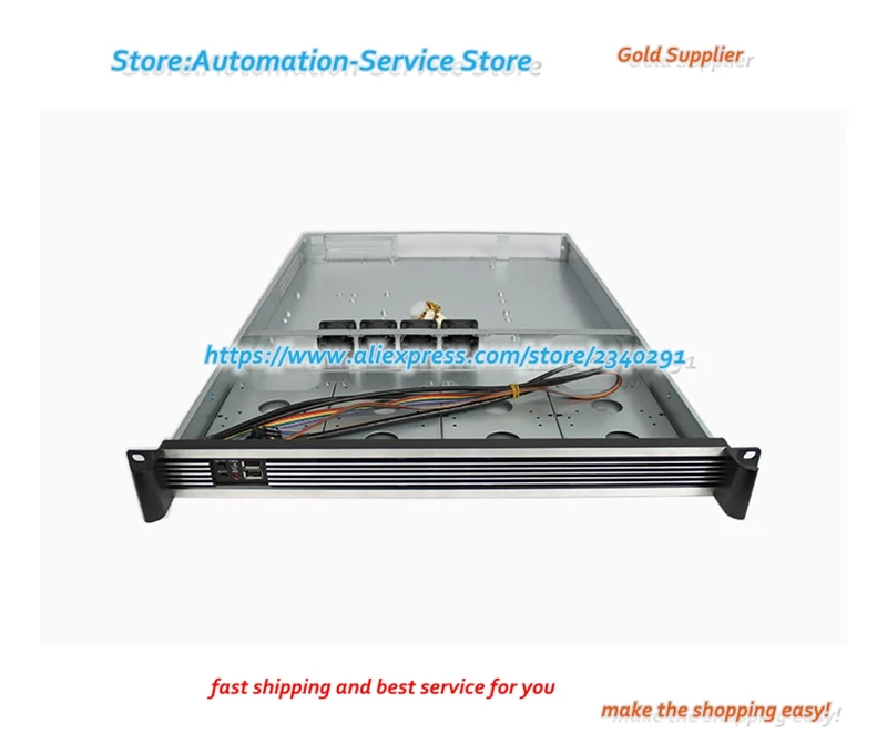 1U650L هيكل Xeon المزدوج نوع الإطار الهيكل الصناعي 650 مم لوحة ألومنيوم عميقة موقف القرص الصلب