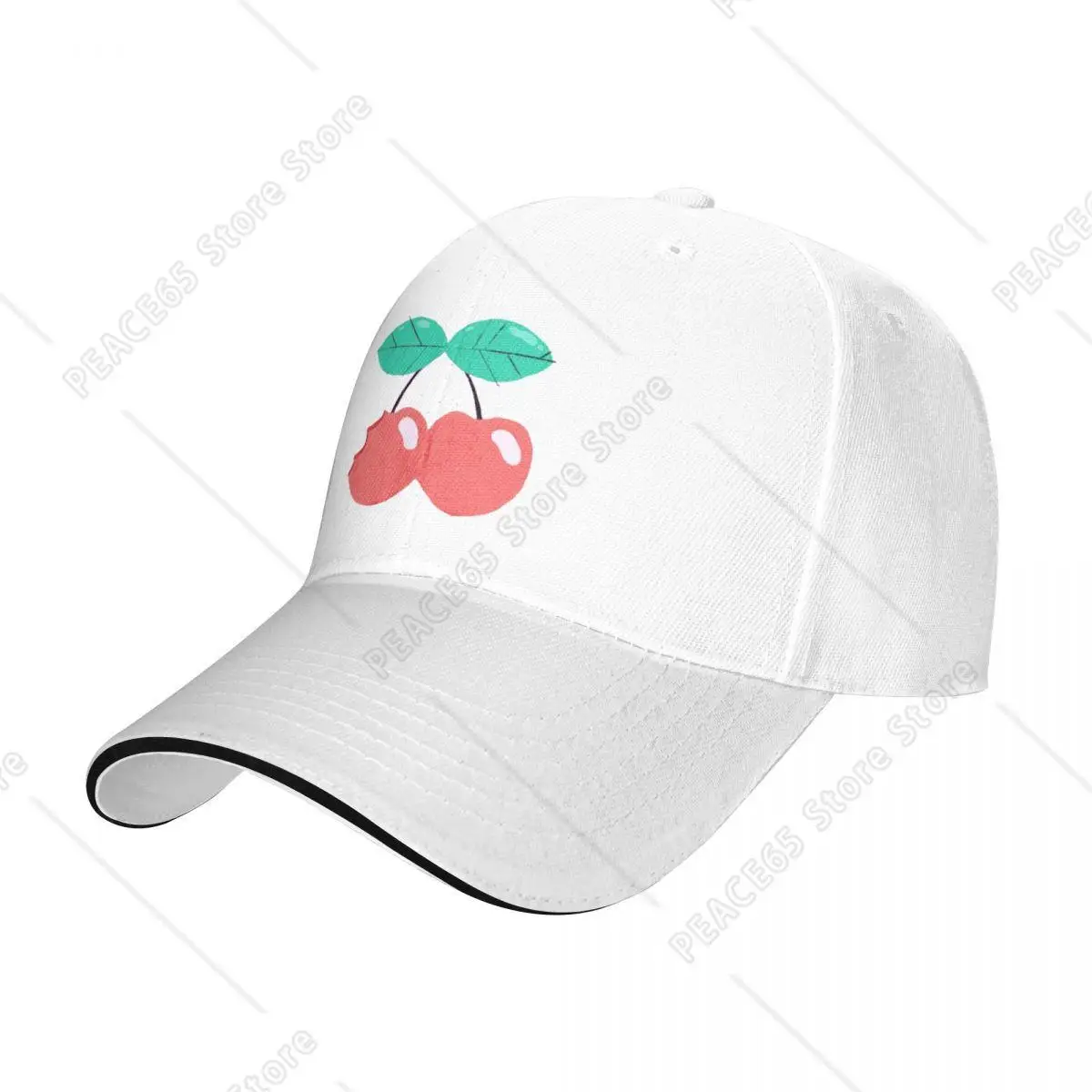 

Sour Cherry Hiking Baseball Caps Men Printing Male Beach Sunscreen Hat Snapback Cap One Size