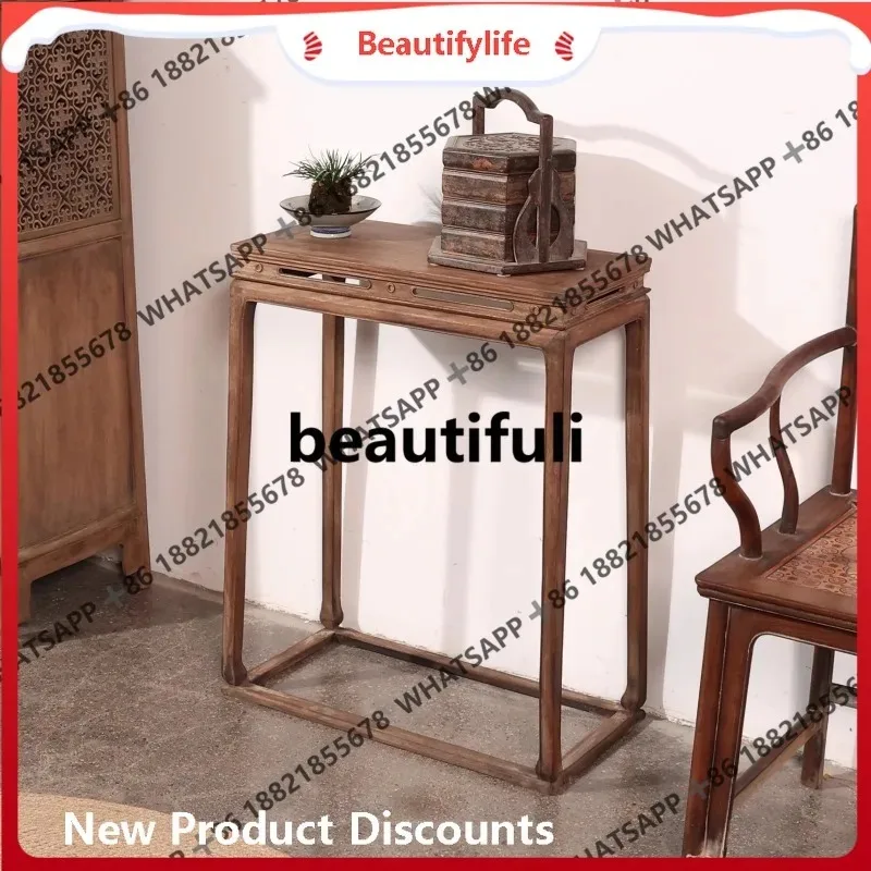 New Xuanguantai strip case flower sides storage table solid wood