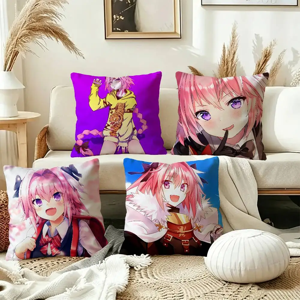 A-Astolfo Flamboyant-Playful Cushion Cover Car Throw Pillow Case For Sofa Car Christmas Gift 40x40cm 45x45cm