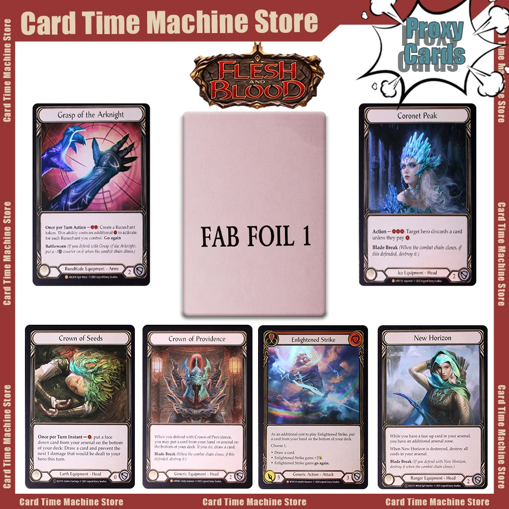 Karty Blood FOIL Proxy Boxed Set Bundle DIY Karty Kolekcjonerskie do Gry TCG FAB Tectonic Plating Bloodshed Persuasive Head Jab