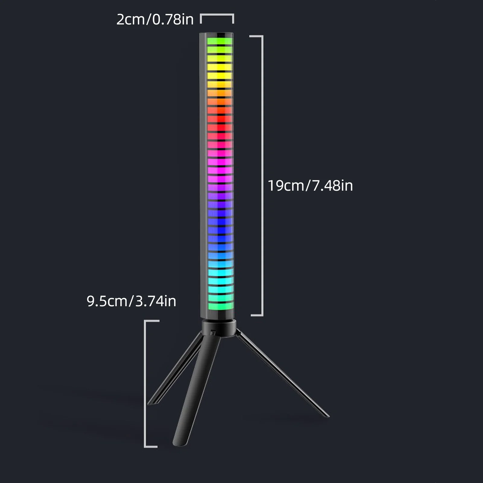 NEW RGB Music Sound Control LED Light App Control Pickup Voice Activated Rhythm Lights Color Ambient LED Light Bar Ambient Light