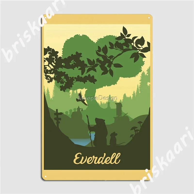 Everdell Board Game- Minimalist Travel Metal Signs Plaques Classic Club Bar Cinema Kitchen Tin sign Posters